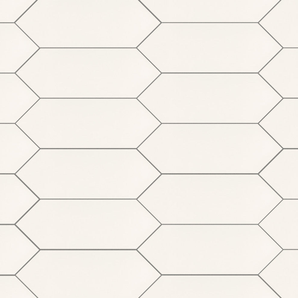 Kite White Porcelain Floor and Wall Tile