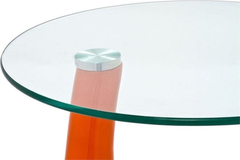 Teardrop Side Table in Orange