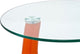 Teardrop Side Table in Orange