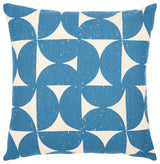 Surya Natur Pillow Shell With Down Insert 18"H X 18"W - Dark Blue