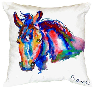 Nellie - Horse No Cord Pillow - Set of Two 16x20
