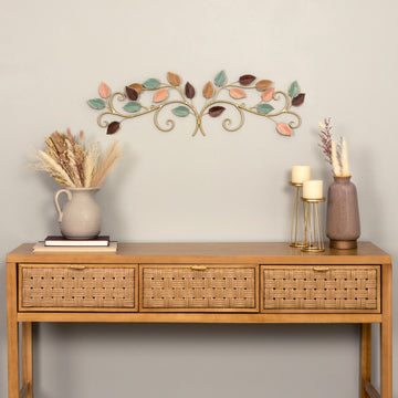 Multicolor Metal Leaves, a Bunch Over the Door Decor