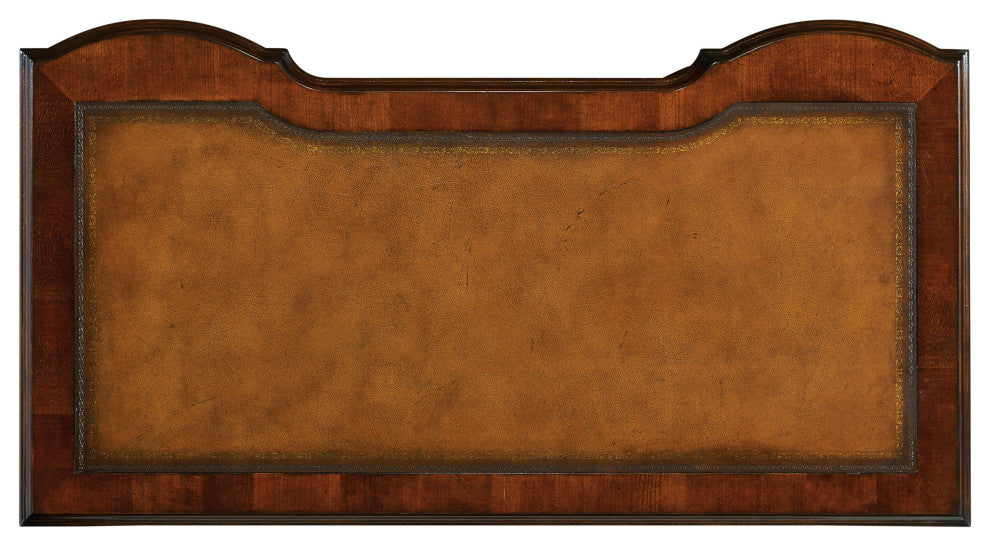 Cherry Knee-Hole Desk-Bow Front
