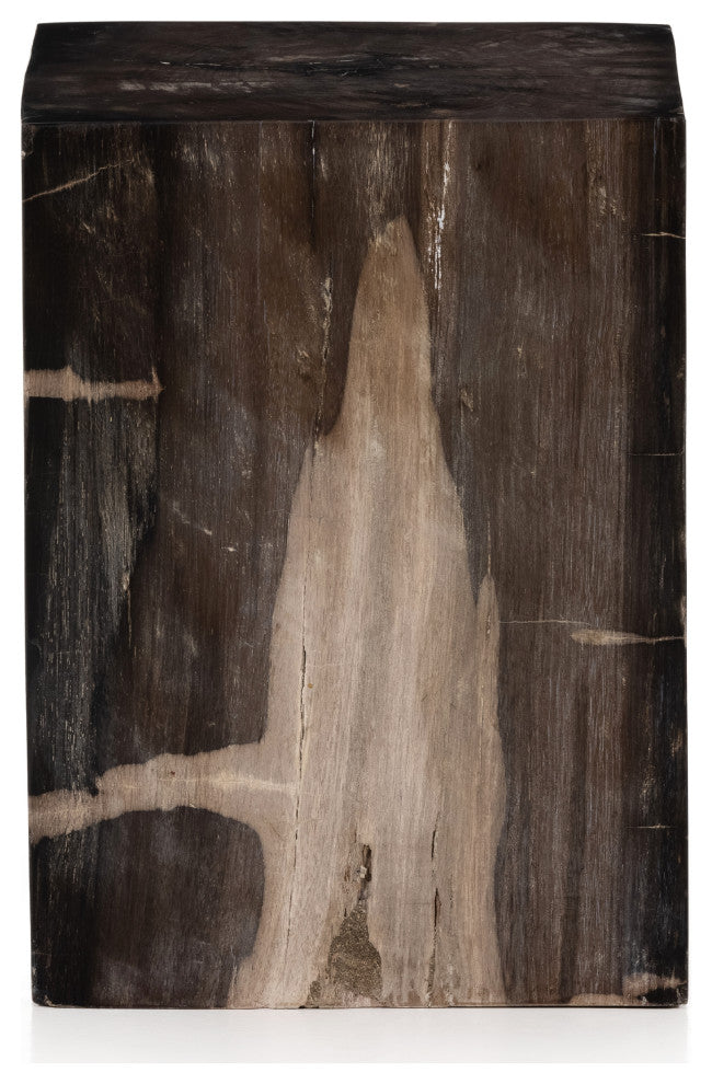 Buck End Table, Dark Petrified Wood