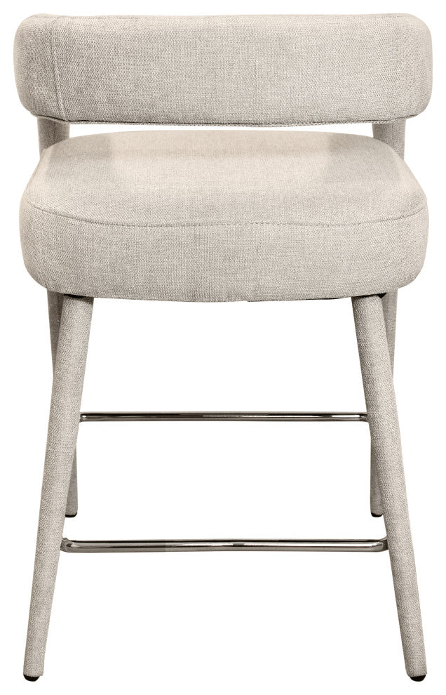 Cole 5-Piece Counter Set With Gathering Table And 4 Galway Ivory Counter Chairs