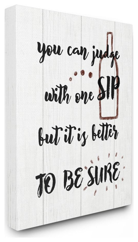 Drinking Humor Judge with One Sip Wine Text,1pc, each 30 x 40