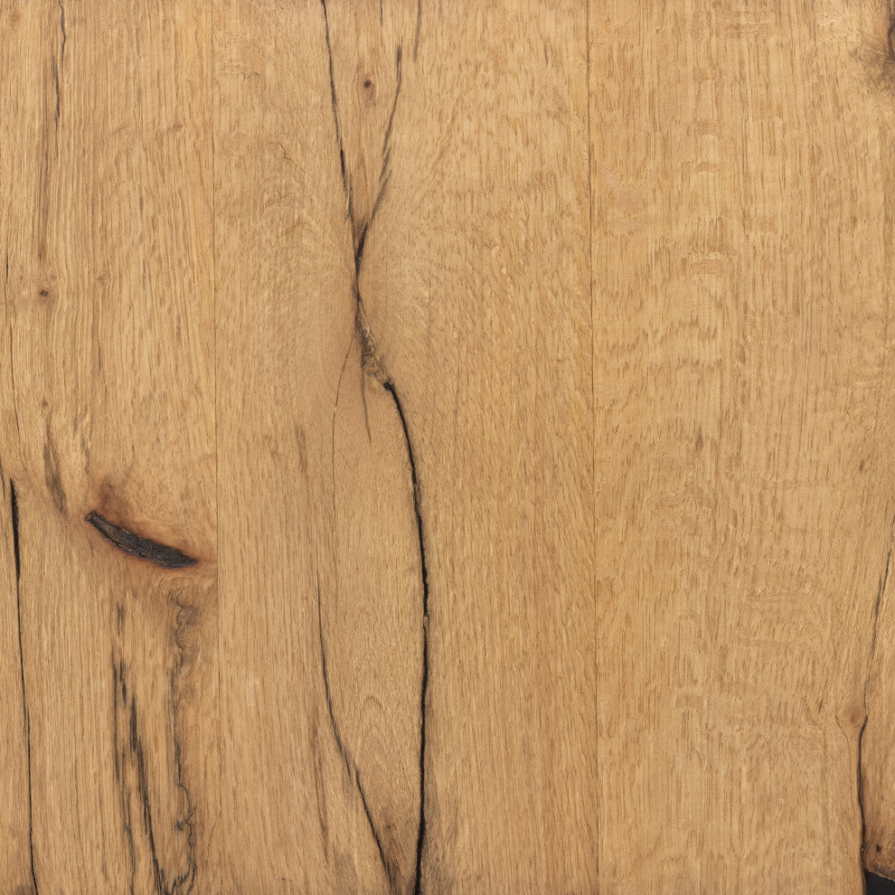 Elbert Console Table-Rustic Oak Veneer