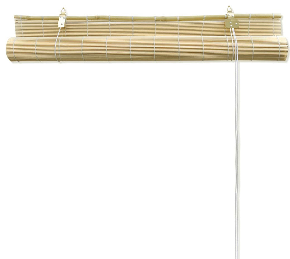 Natural Bamboo Roller Blinds 31.5"x63"