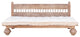 Carved Floral Whitewash Reclaimed Wood Daybed