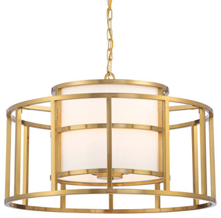 Crystorama Lighting Group 9595 Hulton 5 Light 25"W Drum - Luxe Gold