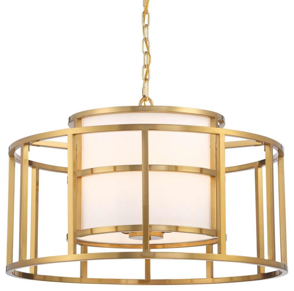 Crystorama Lighting Group 9595 Hulton 5 Light 25"W Drum - Luxe Gold