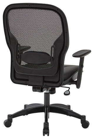 Professional Breathable Mesh Back Chair With Bonded Leather Seat