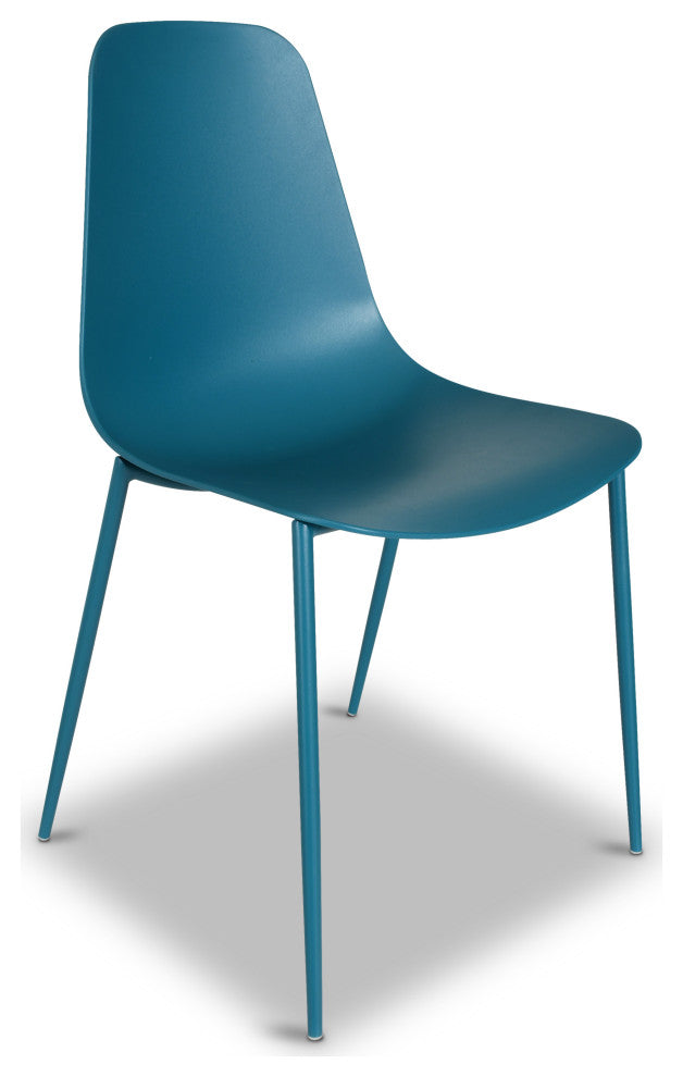 Poly and Bark Isla Chair, Ocean Teal, Set of 4
