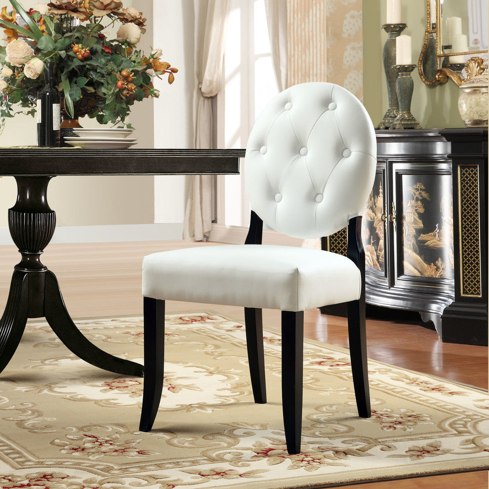 Modern Contemporary Kitchen Dining Side Chair White