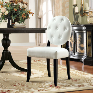 Modern Contemporary Kitchen Dining Side Chair White
