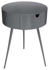 Bali Metal Side Table/Nightstand, Gray