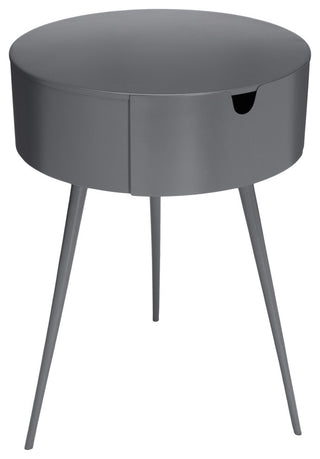 Bali Metal Side Table/Nightstand, Gray