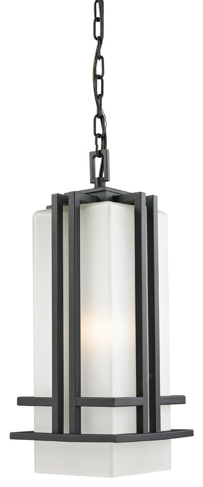 Abbey 1 Light Outdoor Chain Light, Black