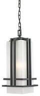 Abbey 1 Light Outdoor Chain Light, Black