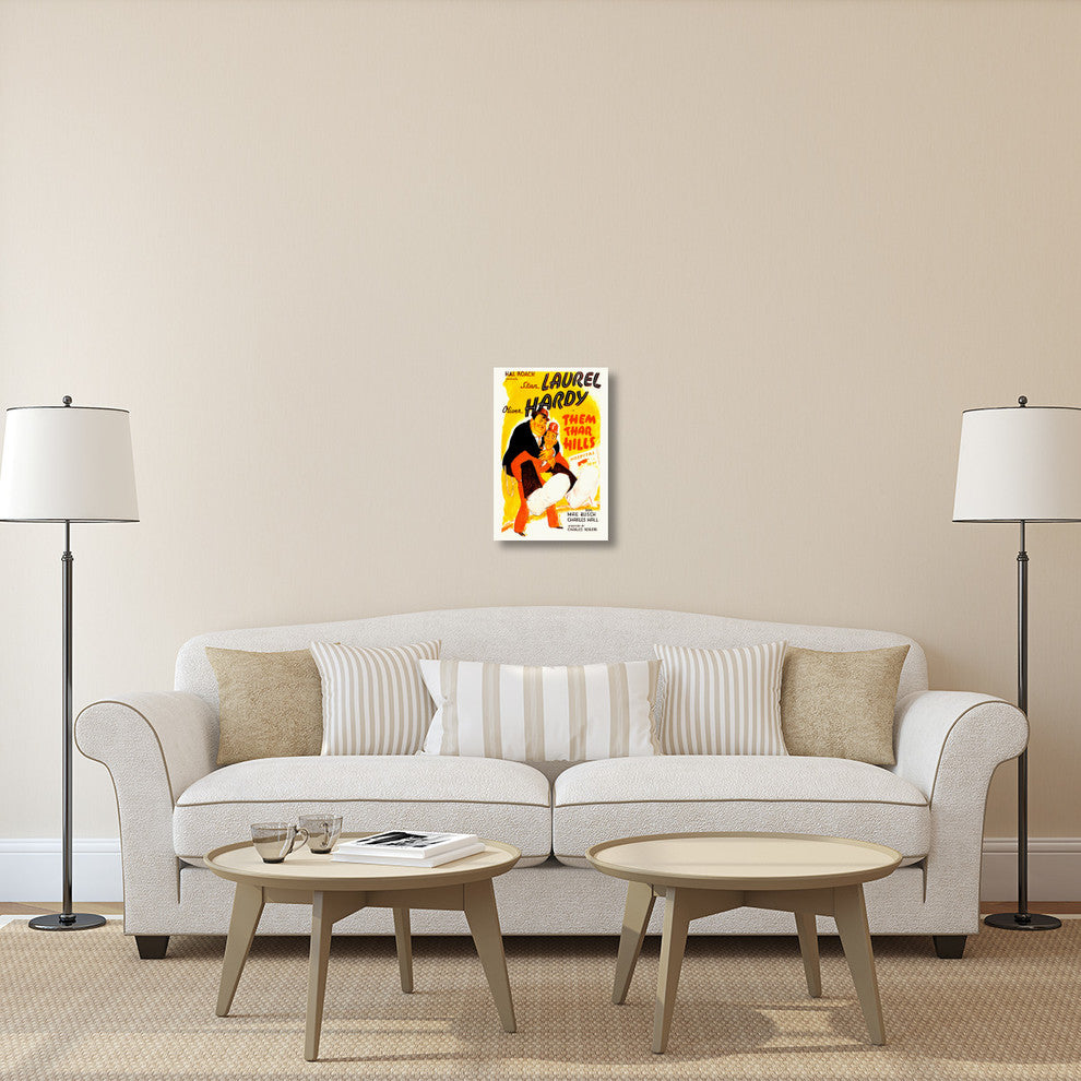 "Laurel & Hardy - Them Thar hills, 1934" Canvas Giclee, 16"x24"