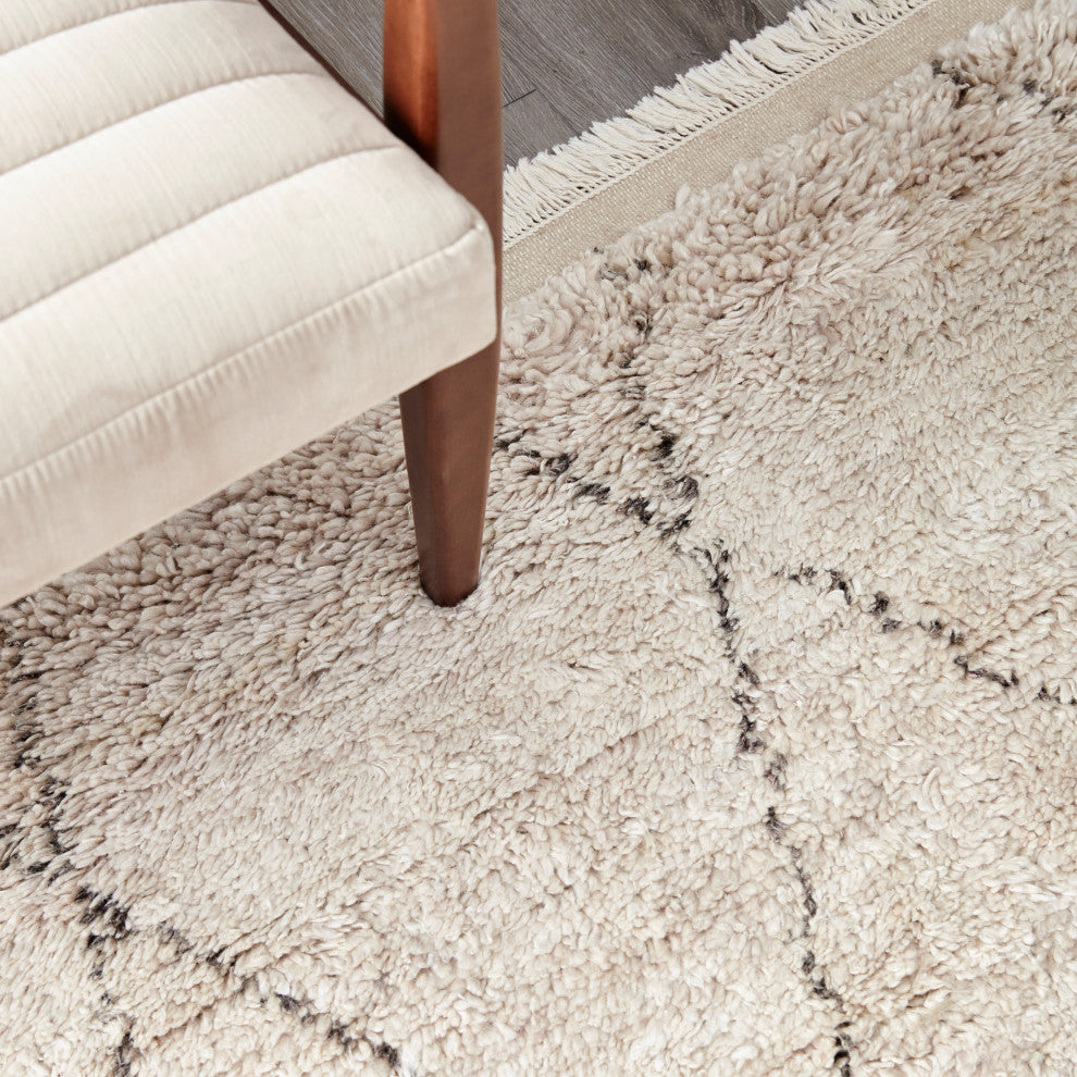 Shaggy Moroccan, Handmade Area Rug 5' 0" x 8' 0", 10 X 14