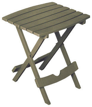 Adams Quik-Fold Side Table, Brown