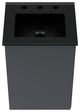 Bryn 18" Wall-Mount Bathroom Vanity, Gray Black