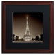 Alan Blaustein ''Tour Eiffel I'' Art, Wood Frame, Black Mat, 16x16