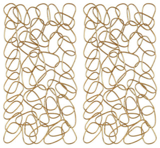 Uttermost, The Loop Gold Wall Art Set of 2