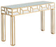 Gold Geometric Console Table