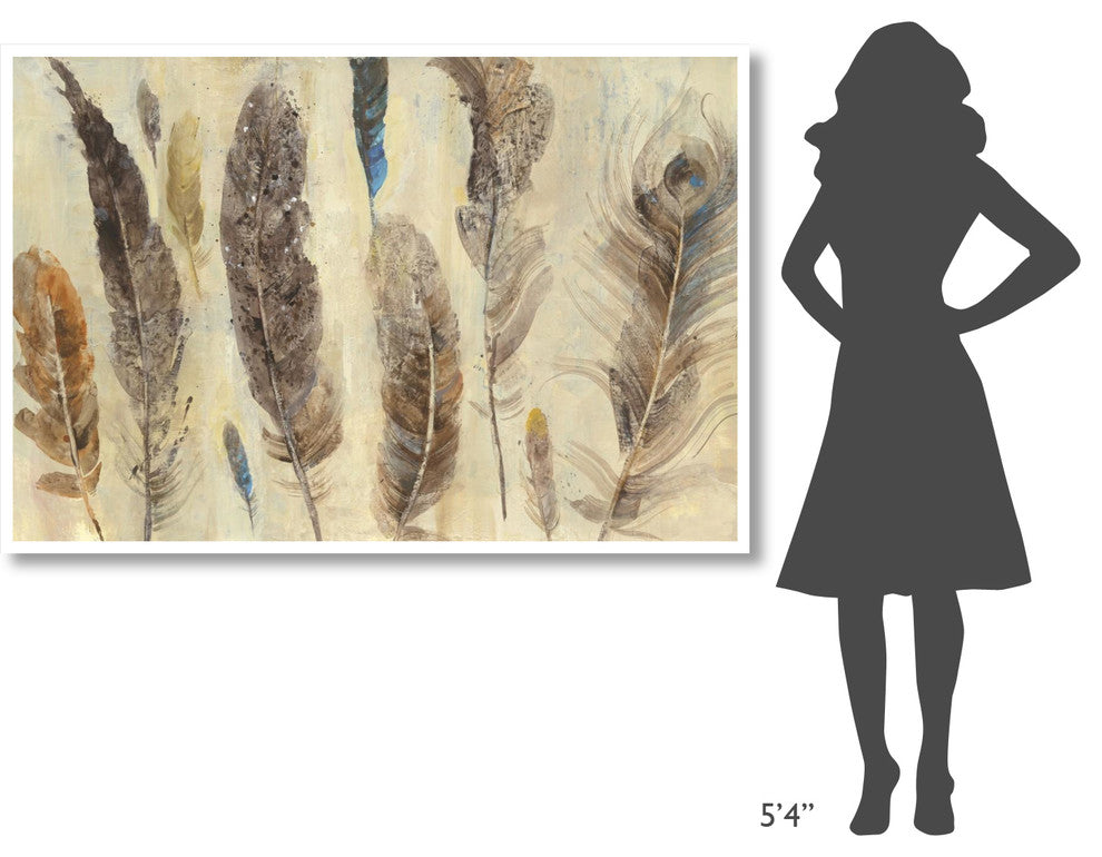 "Feather Study" Digital Paper Print by Albena Hristova, 62"x42"