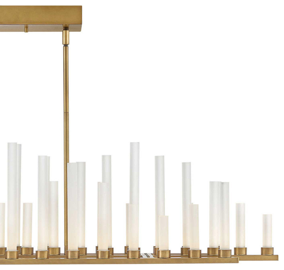 Fredrick Ramond Trinity Medium Led Linear, Heritage Brass
