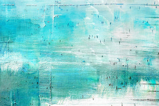 "Aqua Surf" Painting Print on Wrapped Canvas, 45"x30"