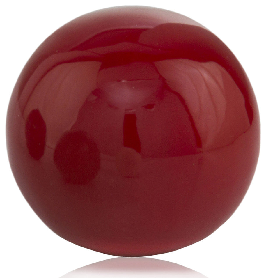 HomeRoots 3" Red Poppy Enameled Aluminum Decorative Sphere