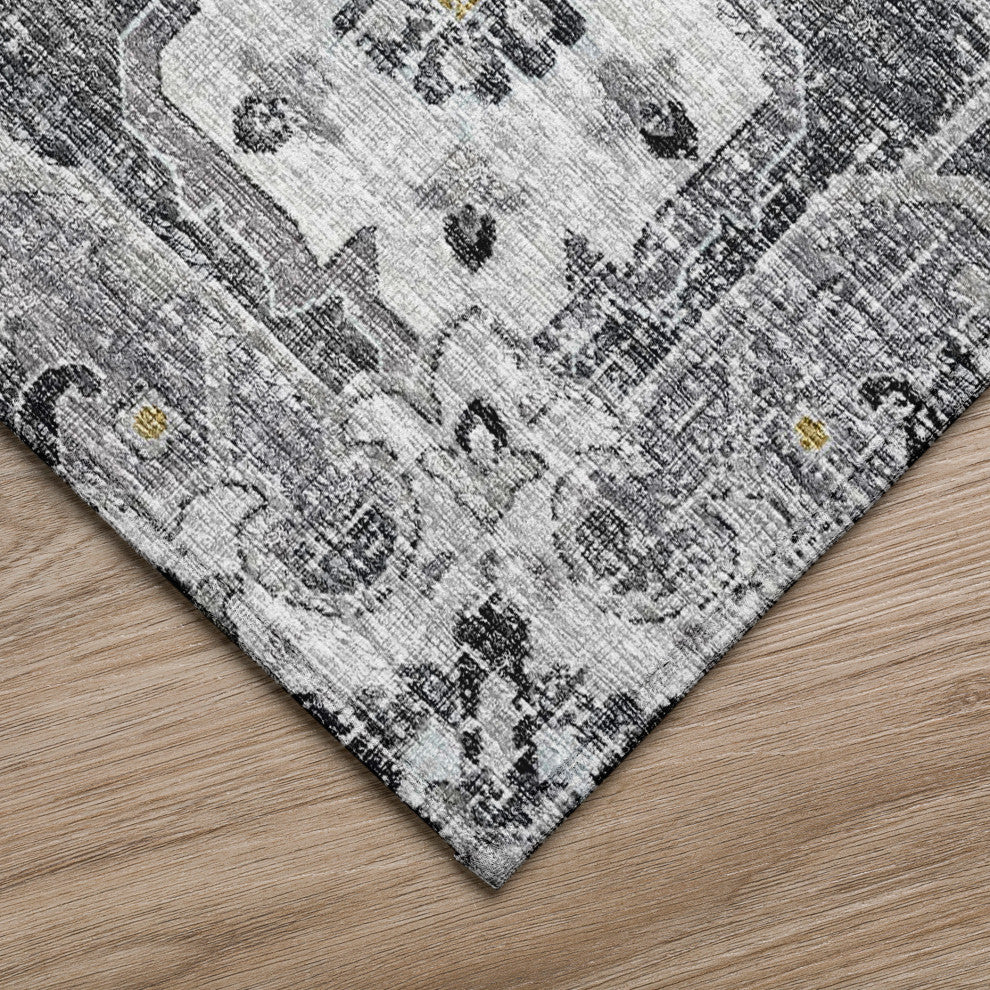 Indoor/Outdoor Marbella MB3 Linen Machine Washable 8' x 8' Round Rug