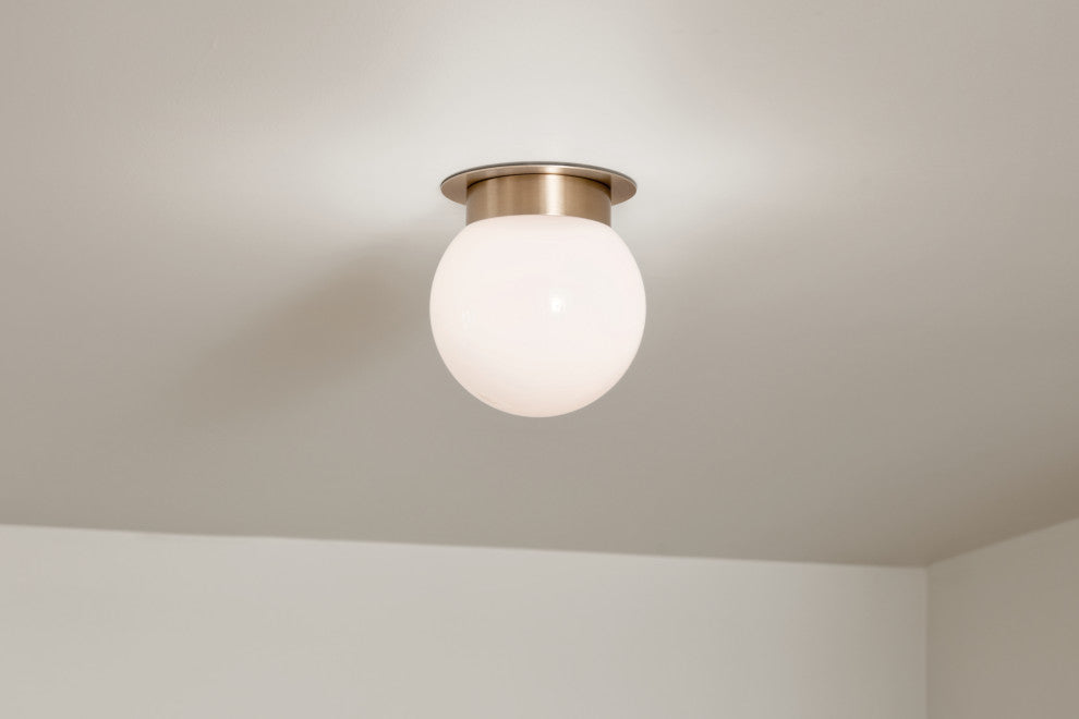 Albers 1 Light Flush Mount Light, Champagne Bronze