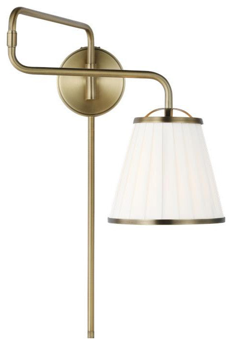 Generation Lighting, LW1081TWB, Swing Arm Sconce, Time Worn Brass