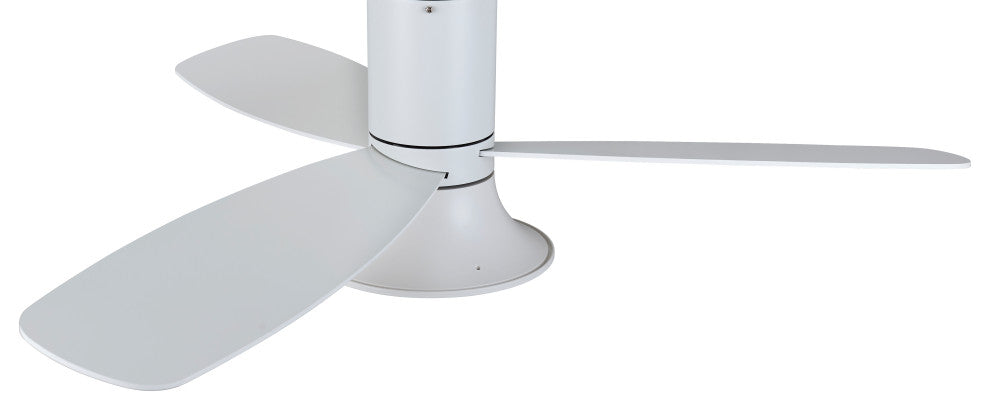Lucci Air Flusso 52" Light With Remote Ceiling Fan, White