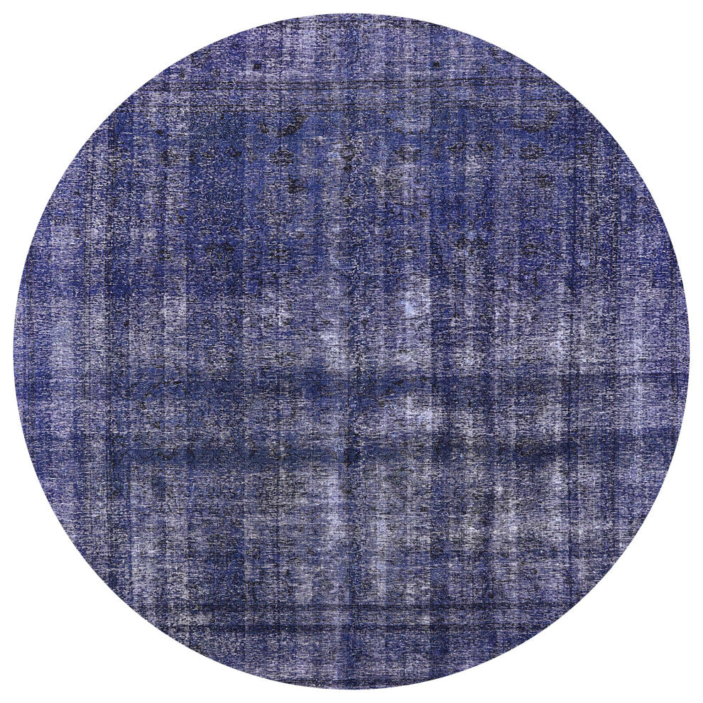 Ahgly Company Indoor Round Mid-Century Modern Area Rugs, 7' Round
