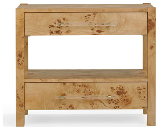 Brandyss Nightstand, Honey Burl