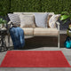 Nourison Essentials 3' x 5' Brick Red Outdoor Area Rug