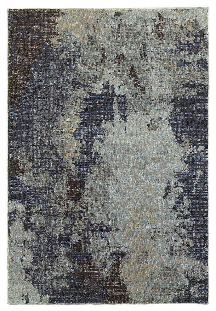 Evolution 8049B Rug, Navy/Blue, 3'3"x5'2"