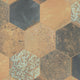 Maheno Hex Mix Porcelain Floor and Wall Tile