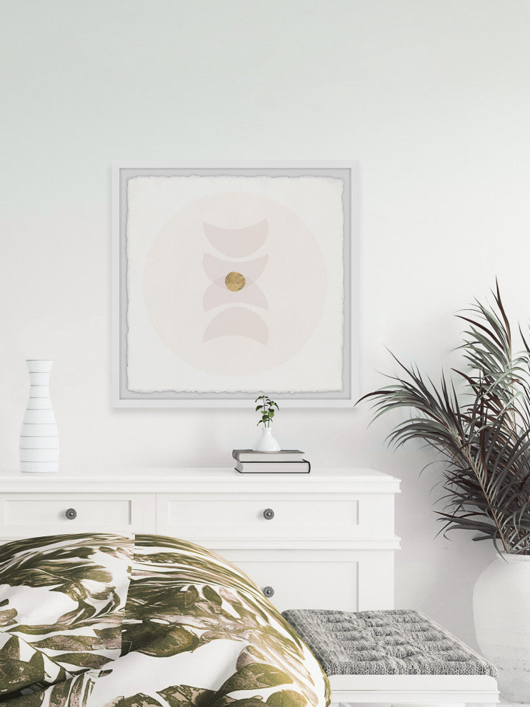 "Golden Core" Framed Painting Print, 12x12