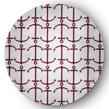 Anchor Pattern Nautical & Coastal Chenille Area Rug