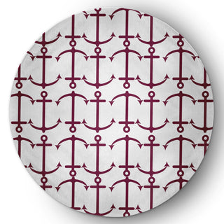 Anchor Pattern Nautical & Coastal Chenille Area Rug