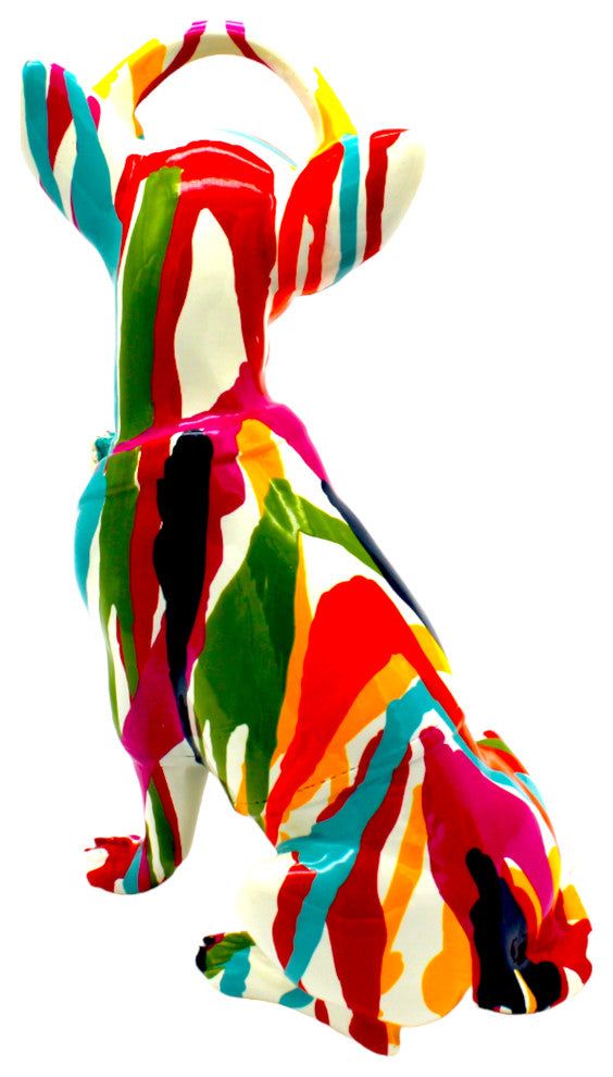 Interior Illusions Plus Graffiti Chihuahua With Headphone 10" Tall