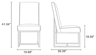 Manhattan Comfort Element Dining Chairs, Set of 8