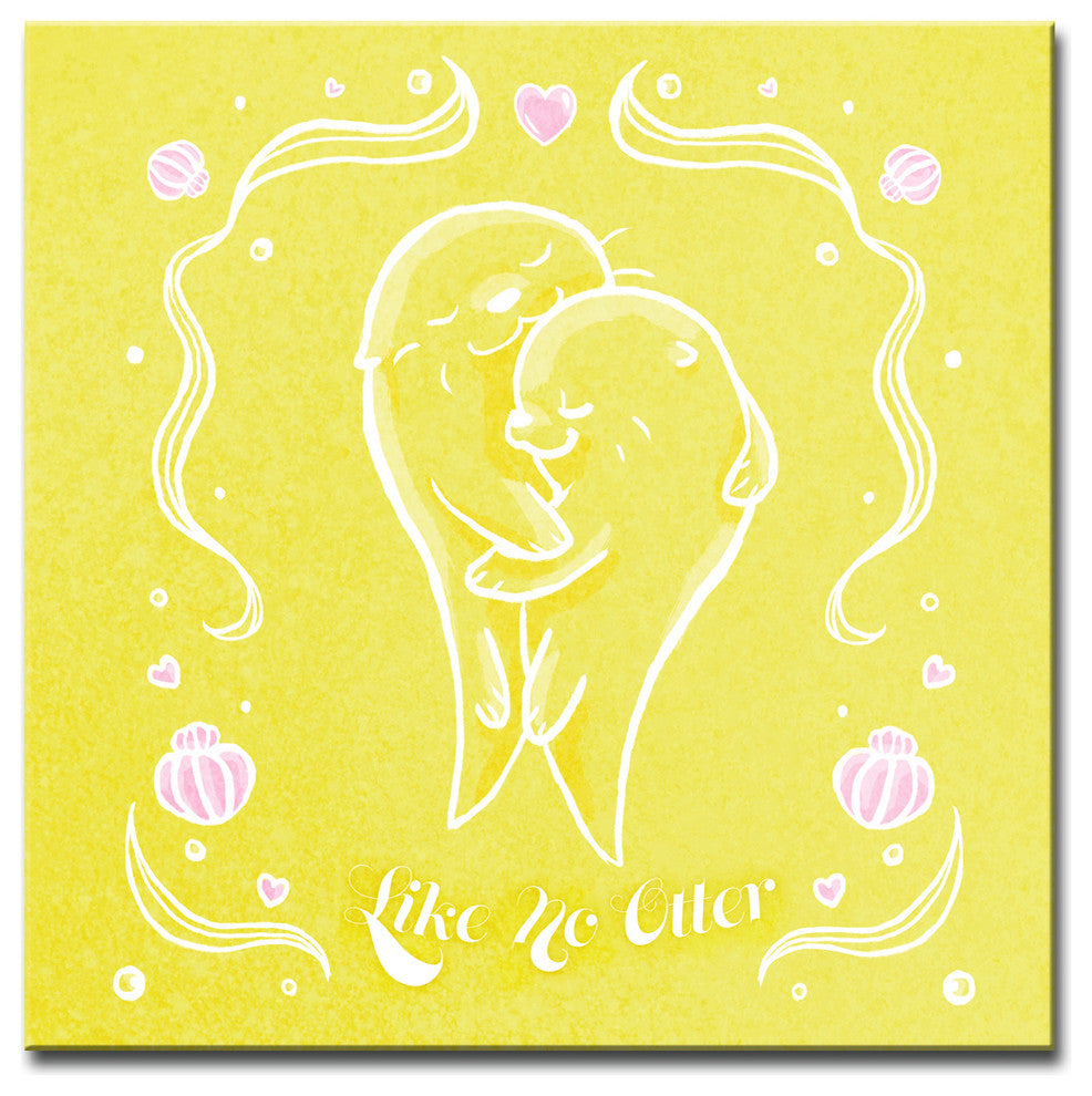 Ready2HangArt ''Like no Otter'' Canvas Art, (Xs) 12" Hx12" W