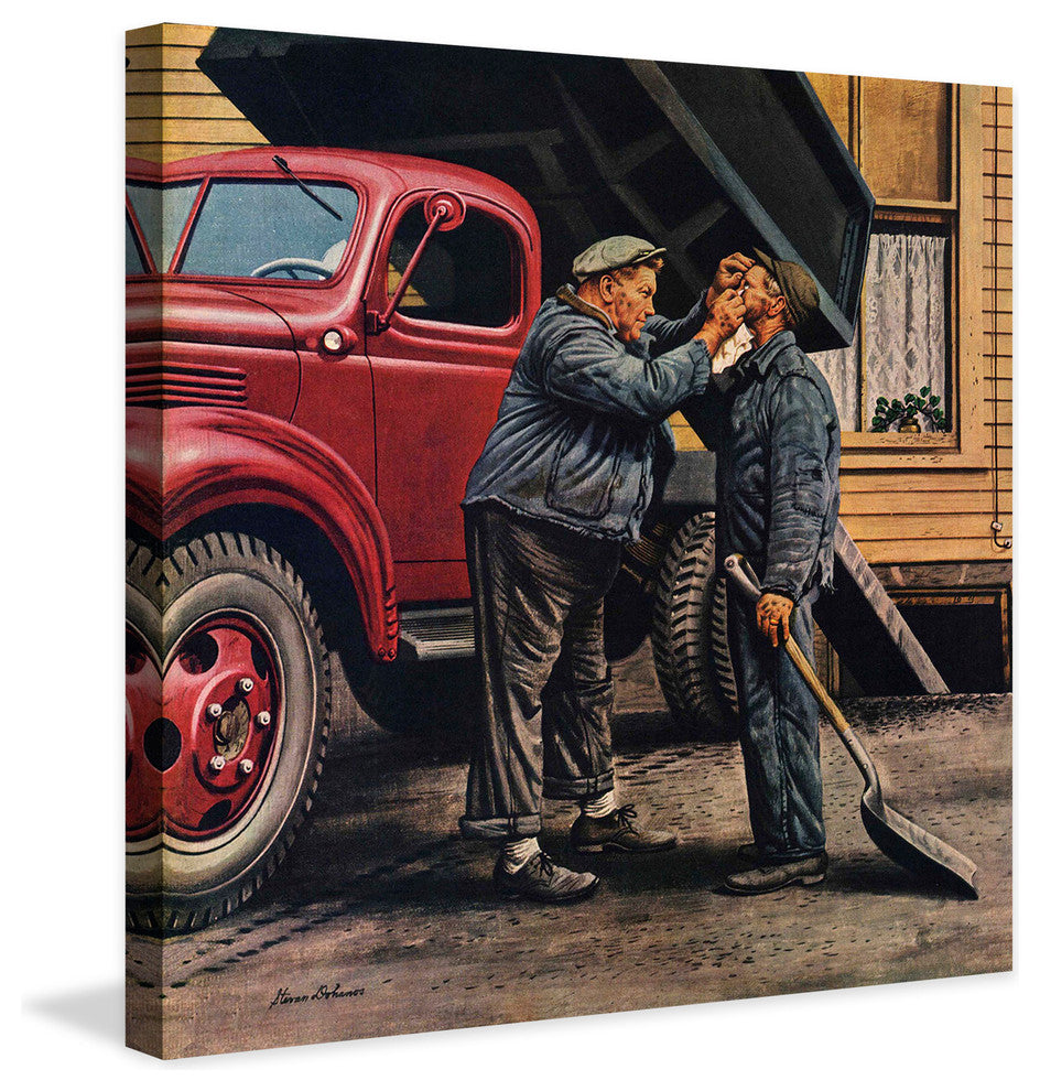 "Speck of Coal" Painting Print on Canvas by Stevan Dohanos